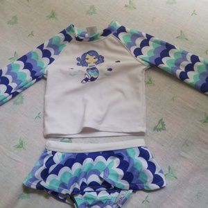 Gymboree outlet 2 pc swimsuit with mermaid